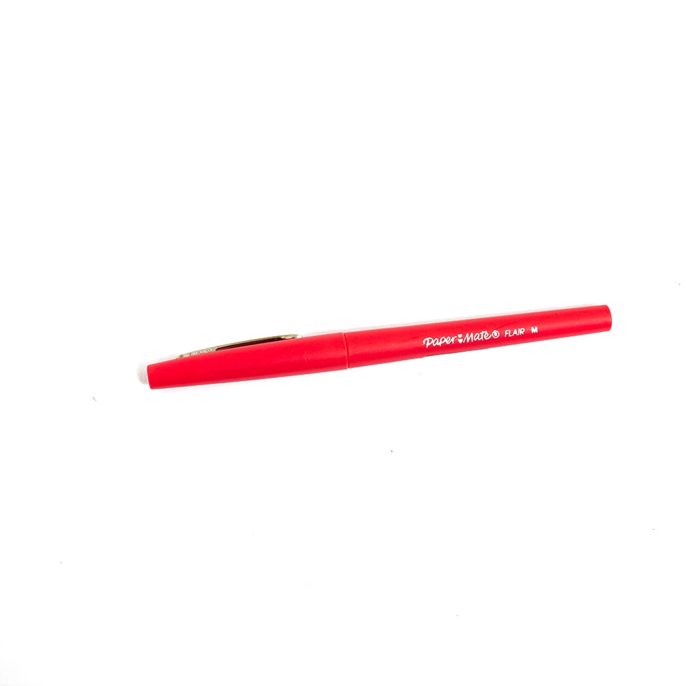 Paper Mate, Pens, Art & School, Flair, Felt tip, Marker style, 49691, Red